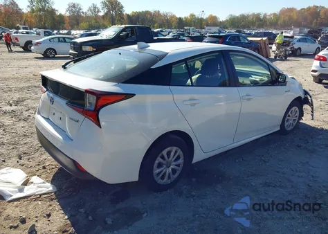 2022 Toyota Prius Le z USA, uszkodzony, nr VIN JTDKAMFU8N3159295